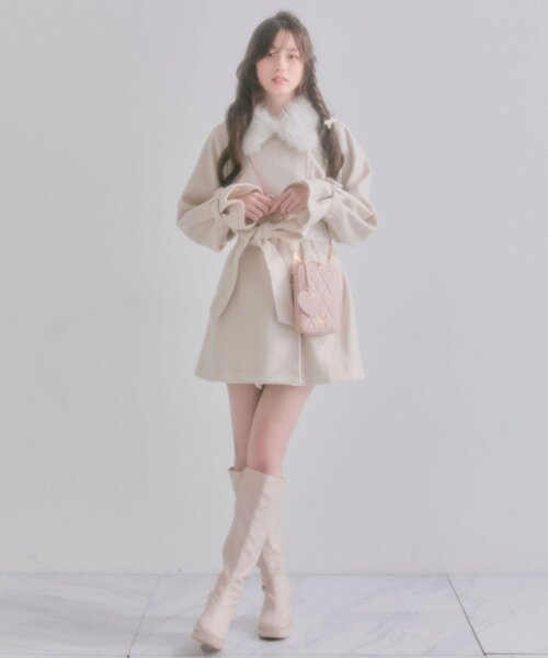 OLIVE des OLIVE(オリーブデオリーブ)の「Aimerianejoieマルチショルダーバッグ(ショルダーバッグ・レディース・ピンク/オフホワイト/ブラック系その他/ブラック・FREE)」の17枚目の写真