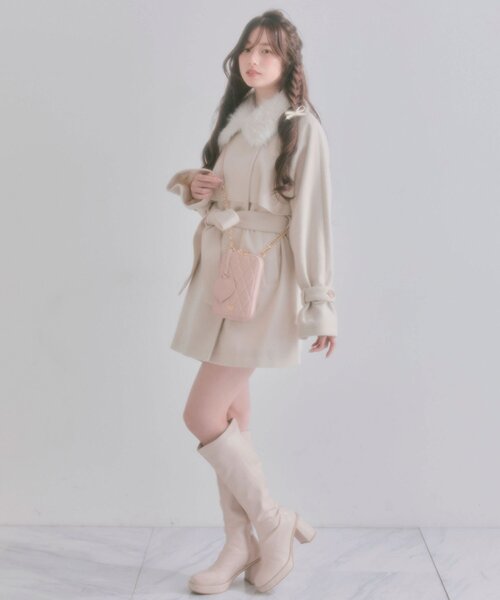 OLIVE des OLIVE(オリーブデオリーブ)の「Aimerianejoieマルチショルダーバッグ(ショルダーバッグ・レディース・ピンク/オフホワイト/ブラック系その他/ブラック・FREE)」の18枚目の写真