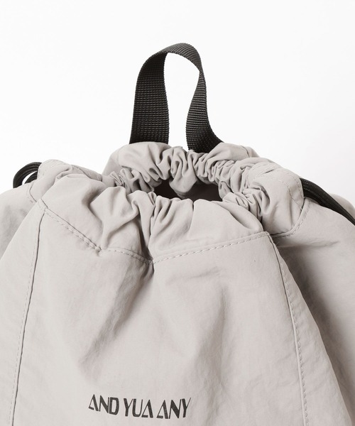 GLOBAL WORK（グローバルワーク）の「ナイロンナップサック/AND YUA ANY/598241（バックパック/リュック・キッズ・ブラック/グレー・ONE SIZE）」の13枚目の写真