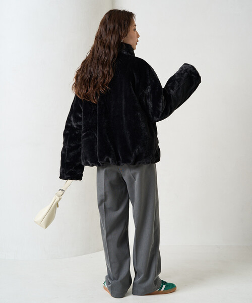 限定展開 ボリューム ファー ショート コート（ブルゾン）｜FREAK'S