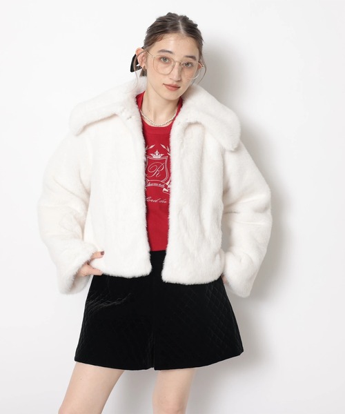 ワイドカラーファーコート（ダウンジャケット/コート）｜Rirandture