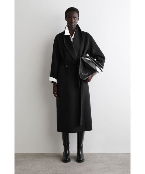 ベルト付きダブルフェイスウールコート（その他アウター）｜COS（コス