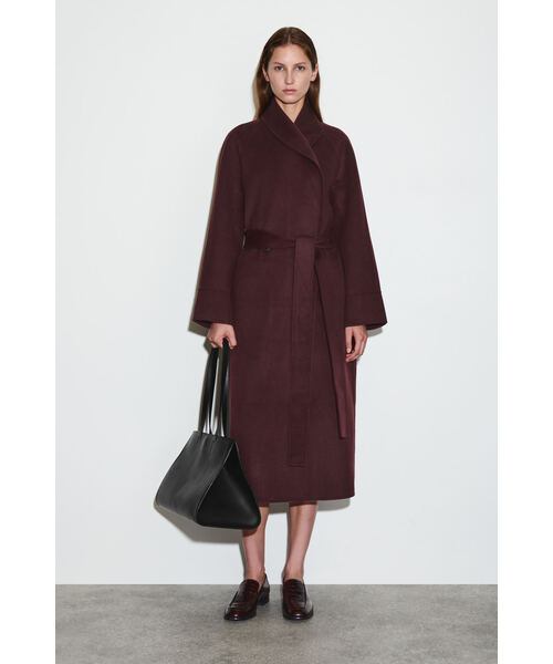 ベルト付きダブルフェイスウールコート（その他アウター）｜COS（コス