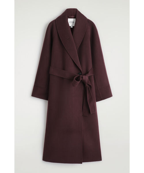 ベルト付きダブルフェイスウールコート（その他アウター）｜COS（コス