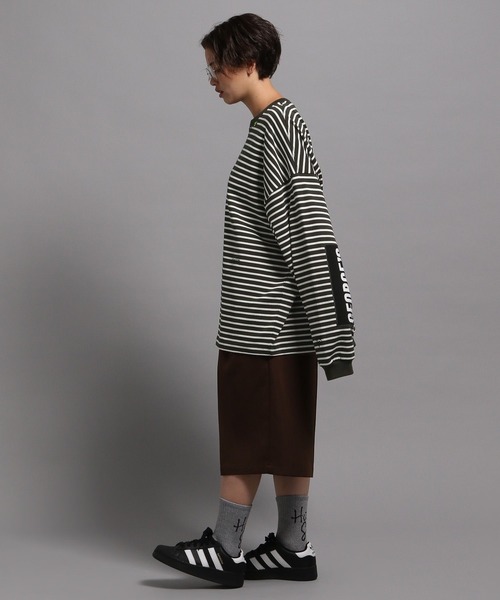 GEORGE'S（ジョージズ）の「ボーダーロンT2（Tシャツ/カットソー・メンズ・ネイビー/カーキ・MEDIUM/LARGE）」の6枚目の写真