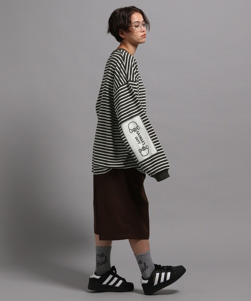 GEORGE'S（ジョージズ）の「ボーダーロンT2（Tシャツ/カットソー・メンズ・ネイビー/カーキ・MEDIUM/LARGE）」の8枚目の写真