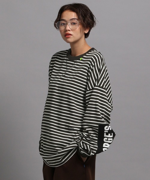 GEORGE'S（ジョージズ）の「ボーダーロンT2（Tシャツ/カットソー・メンズ・ネイビー/カーキ・MEDIUM/LARGE）」の13枚目の写真