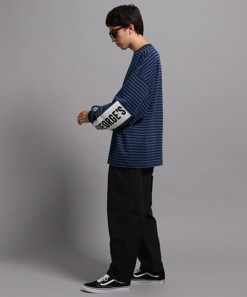 GEORGE'S（ジョージズ）の「ボーダーロンT2（Tシャツ/カットソー・メンズ・ネイビー/カーキ・MEDIUM/LARGE）」の17枚目の写真