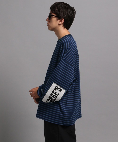 GEORGE'S（ジョージズ）の「ボーダーロンT2（Tシャツ/カットソー・メンズ・ネイビー/カーキ・MEDIUM/LARGE）」の22枚目の写真