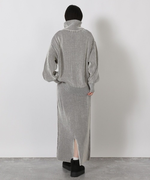 セール】配色ニットナロースカート / 581261（スカート）｜LAKOLE