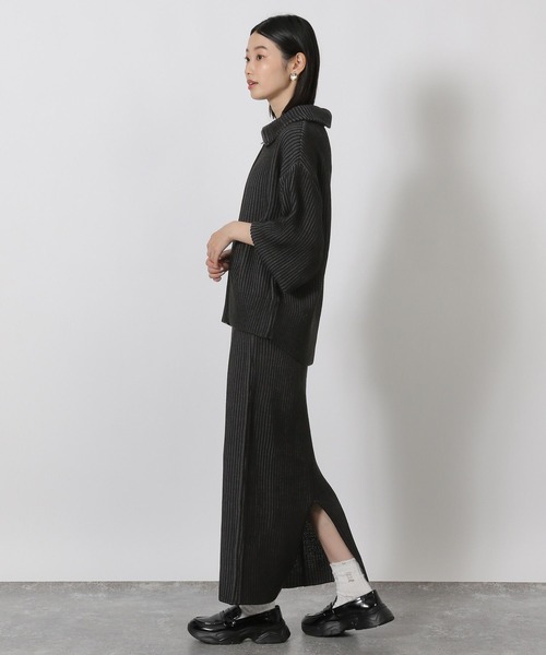 セール】配色ニットナロースカート / 581261（スカート）｜LAKOLE