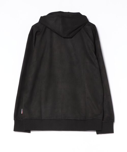 PARIS SAINT-GERMAIN（パリサンジェルマン）の「PSG_フェイクスウェード・エンボスロゴ.フーディー（パーカー・メンズ・アイボリー/ブラック・M/L/XL）」の3枚目の写真