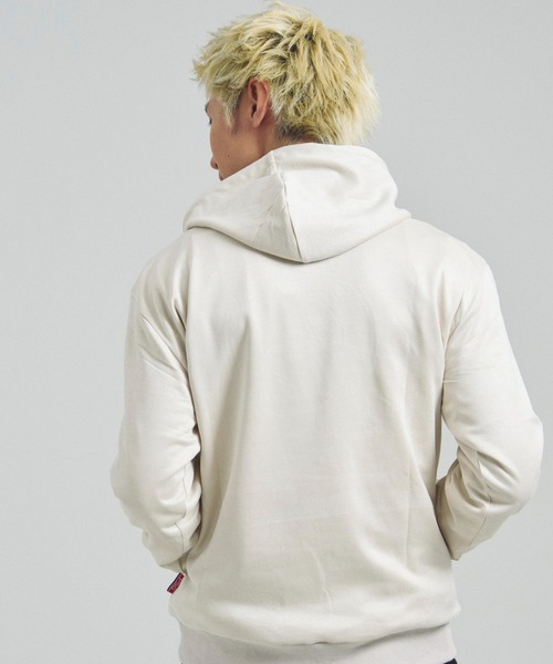 PARIS SAINT-GERMAIN（パリサンジェルマン）の「PSG_フェイクスウェード・エンボスロゴ.フーディー（パーカー・メンズ・アイボリー/ブラック・M/L/XL）」の12枚目の写真