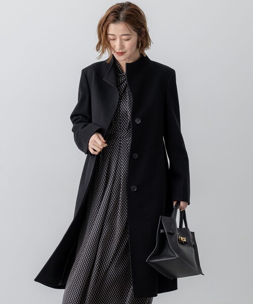 23区　ウールカシミヤリバー コート　 【美品】 ウールカシミヤビーバー スタンドカラー コート（その他アウター）｜23