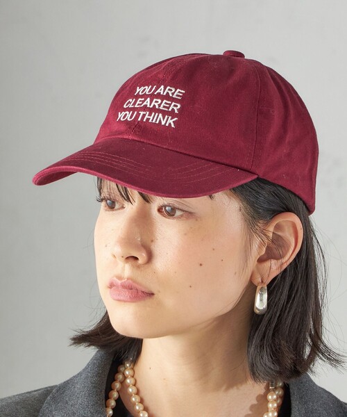 SHIPS（シップス）の「s.oyamadaコラボ: 刺繍 ロゴ キャップ（キャップ・レディース・オリーブ/ボルドー・ONE SIZE）」の20枚目の写真