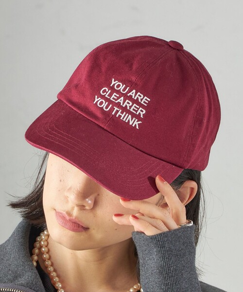 SHIPS（シップス）の「s.oyamadaコラボ: 刺繍 ロゴ キャップ（キャップ・レディース・オリーブ/ボルドー・ONE SIZE）」の17枚目の写真