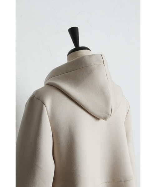 &. NOSTALGIA(アンドドットノスタルジア)の「ティアードヘムフードパーカー(パーカー・レディース・ブラック/ベージュ・M)」の16枚目の写真