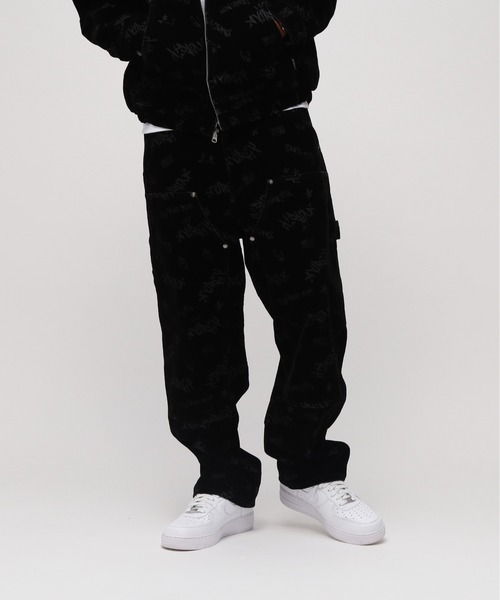 AVIREX（アヴィレックス）の「FLOCKING DOUBLE KNEE PAINTER DENIMPANTS / フロッキング ダブルニー デニムペインターパンツ / AVIREX / アヴィレックス（デニムパンツ・メンズ・ブラック・MEDIUM/LARGE/X-LARGE/XX-LARGE）」の2枚目の写真