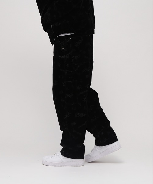 AVIREX（アヴィレックス）の「FLOCKING DOUBLE KNEE PAINTER DENIMPANTS / フロッキング ダブルニー デニムペインターパンツ / AVIREX / アヴィレックス（デニムパンツ・メンズ・ブラック・MEDIUM/LARGE/X-LARGE/XX-LARGE）」の3枚目の写真