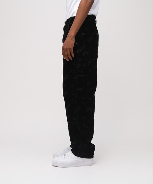 AVIREX（アヴィレックス）の「FLOCKING DOUBLE KNEE PAINTER DENIMPANTS / フロッキング ダブルニー デニムペインターパンツ / AVIREX / アヴィレックス（デニムパンツ・メンズ・ブラック・MEDIUM/LARGE/X-LARGE/XX-LARGE）」の6枚目の写真