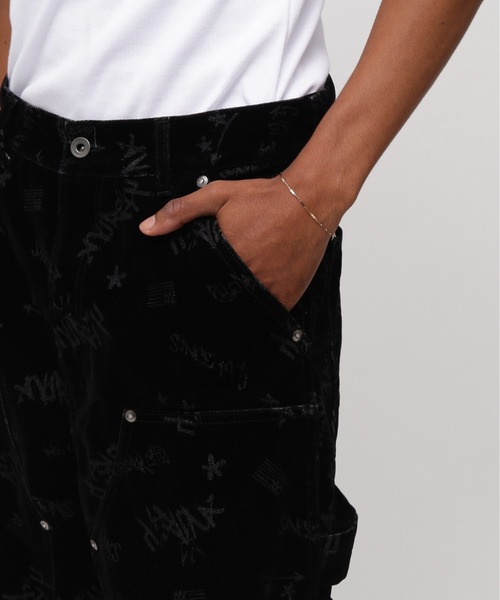 AVIREX（アヴィレックス）の「FLOCKING DOUBLE KNEE PAINTER DENIMPANTS / フロッキング ダブルニー デニムペインターパンツ / AVIREX / アヴィレックス（デニムパンツ・メンズ・ブラック・MEDIUM/LARGE/X-LARGE/XX-LARGE）」の8枚目の写真