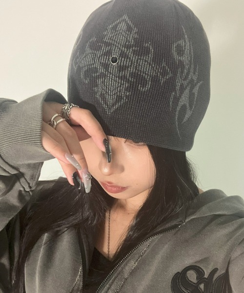 A'GEM/9 × .kom『SUPPLIER/サプライヤー』TRIBAL CROSS BEANIE