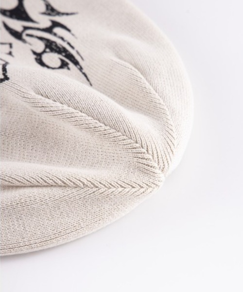 A'GEM/9 × .kom『SUPPLIER/サプライヤー』TRIBAL CROSS BEANIE