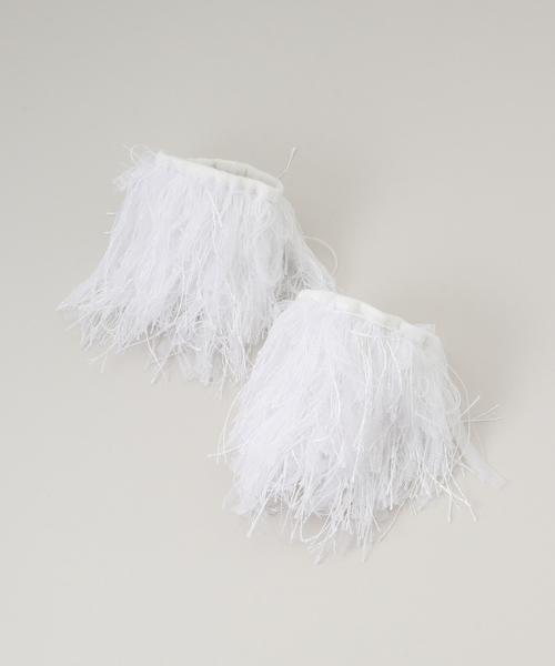 La TOTALITE（ラトータリテ）の「【洗える】PROVOKE/プロヴォーク フリンジカフス（その他小物・レディース・ホワイト/ブラック・FREE）」の2枚目の写真