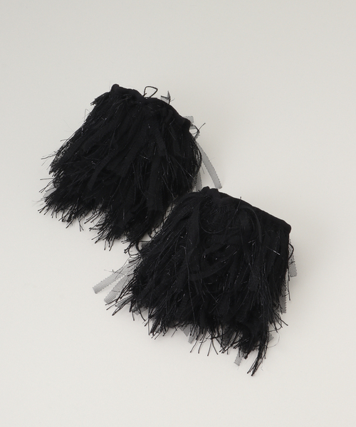 La TOTALITE（ラトータリテ）の「【洗える】PROVOKE/プロヴォーク フリンジカフス（その他小物・レディース・ホワイト/ブラック・FREE）」の5枚目の写真