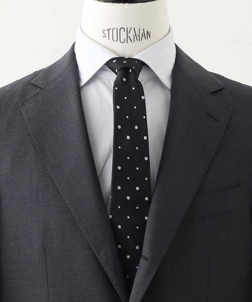 EDIFICE（エディフィス）の「AX ランダムドットナロータイ FOSSATI（ネクタイ・メンズ・ダークブルー/チョコ/ブラック系その他・FREE）」の2枚目の写真