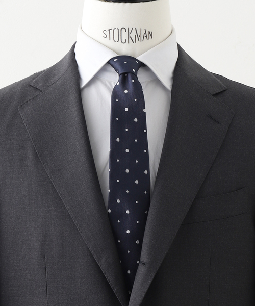 EDIFICE（エディフィス）の「AX ランダムドットナロータイ FOSSATI（ネクタイ・メンズ・ダークブルー/チョコ/ブラック系その他・FREE）」の3枚目の写真