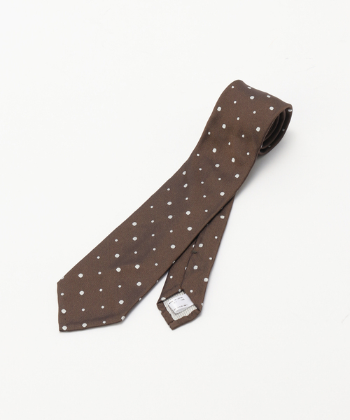 EDIFICE（エディフィス）の「AX ランダムドットナロータイ FOSSATI（ネクタイ・メンズ・ダークブルー/チョコ/ブラック系その他・FREE）」の8枚目の写真