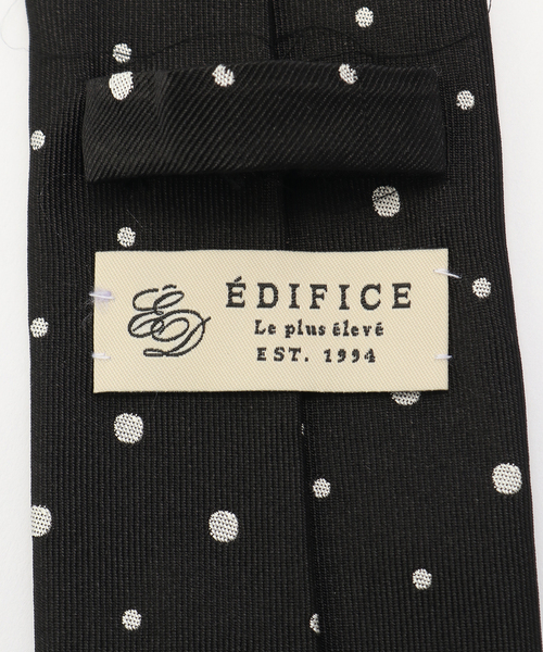 EDIFICE（エディフィス）の「AX ランダムドットナロータイ FOSSATI（ネクタイ・メンズ・ダークブルー/チョコ/ブラック系その他・FREE）」の9枚目の写真