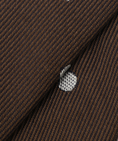 EDIFICE（エディフィス）の「AX ランダムドットナロータイ FOSSATI（ネクタイ・メンズ・ダークブルー/チョコ/ブラック系その他・FREE）」の5枚目の写真