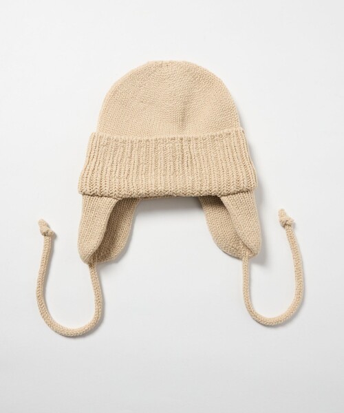 RACAL（ラカル）の「＜RACAL＞イヤー ニットキャップ（ニットキャップ/ビーニー・レディース・ダークグレー/ナチュラル・FREE）」の11枚目の写真