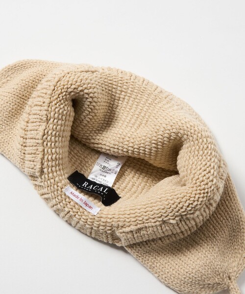 RACAL（ラカル）の「＜RACAL＞イヤー ニットキャップ（ニットキャップ/ビーニー・レディース・ダークグレー/ナチュラル・FREE）」の13枚目の写真