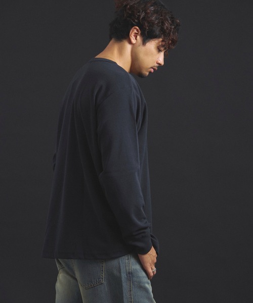 SHELTECH（シェルテック）の「SHELTECH WARM-Henry/neck LS（Tシャツ/カットソー・メンズ・ブラック/ホワイト・XL/L/M）」の3枚目の写真