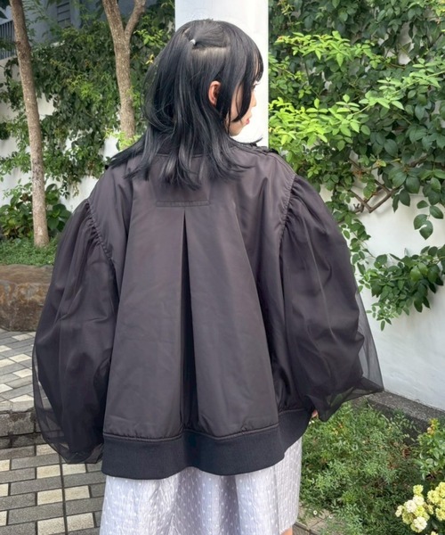 Candy Stripper（キャンディストリッパー）の「ADORABLE RIBBON MA-1（MA-1・レディース・ブラック/オフホワイト/ピンク・FREE）」の12枚目の写真