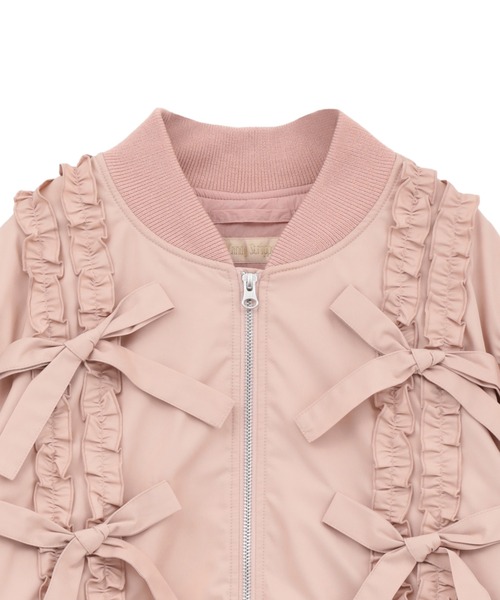 Candy Stripper（キャンディストリッパー）の「ADORABLE RIBBON MA-1（MA-1・レディース・ブラック/オフホワイト/ピンク・FREE）」の17枚目の写真