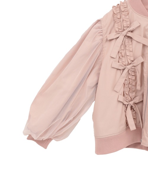 Candy Stripper（キャンディストリッパー）の「ADORABLE RIBBON MA-1（MA-1・レディース・ブラック/オフホワイト/ピンク・FREE）」の18枚目の写真