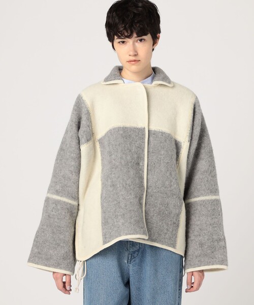 TOMORROWLAND （トゥモローランド）の「Elisabeth Stray Pedersen PLEED ジャケット（その他アウター・レディース・グレー系その他2/ブラウン系その他・S）」の4枚目の写真