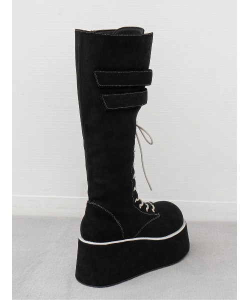 12/１０まで限定値下げ試着のみダーリッチDロゴボリュームステッチロングブーツ Dロゴボリュームステッチロングブーツ（ブーツ）｜Darich（ダーリッチ