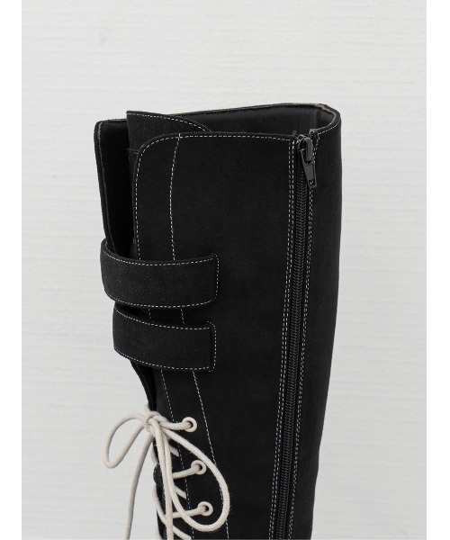 Dロゴボリュームステッチロングブーツ（ブーツ）｜Darich（ダーリッチ