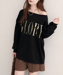 natural couture | 【WEB限定】〈ako〉スポリ裏毛ロゴ入りプルオーバー(スウェット)