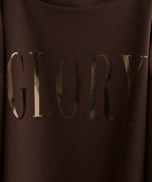 natural couture（ナチュラルクチュール）の「【WEB限定】〈ako〉スポリ裏毛ロゴ入りプルオーバー（スウェット・レディース・ブラウン/パープル/アイボリー/ブラック・FREE）」の14枚目の写真