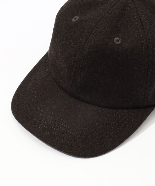 KIJIMA TAKAYUKI(キジマ タカユキ)の「KIJIMA TAKAYUKI MELTON 6PANEL CAP(キャップ・メンズ・ダークブラウン/ブラック・FREE)」の6枚目の写真