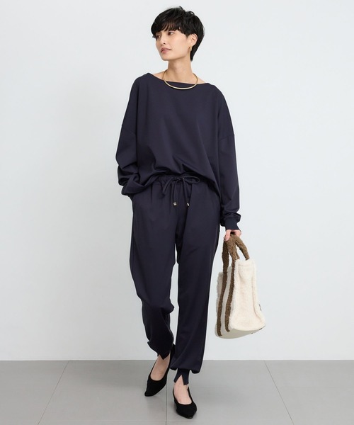 BARNYARDSTORM(バンヤードストーム)の「BARNYARDSTORM / ハイテンション裏起毛ジョガーパンツ【WEB限定サイズL】【YouTube「i.style closet」紹介アイテム】(その他パンツ・レディース・ブラック/オフホワイト/ネイビー・S/M/L)」の11枚目の写真