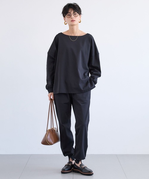 BARNYARDSTORM(バンヤードストーム)の「BARNYARDSTORM / ハイテンション裏起毛ジョガーパンツ【WEB限定サイズL】【YouTube「i.style closet」紹介アイテム】(その他パンツ・レディース・ブラック/オフホワイト/ネイビー・S/M/L)」の18枚目の写真