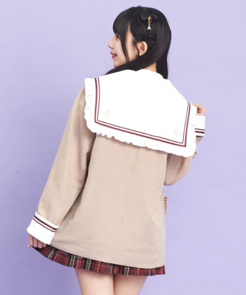 Secret Honey（シークレットハニー）の「セーラー襟ブレザー（その他アウター・レディース・キャメル/ブラック・MEDIUM）」の6枚目の写真