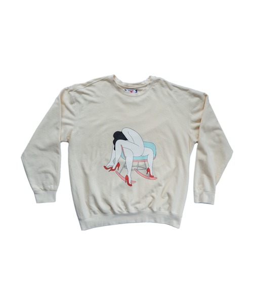 SON OF THE CHEESE（サノバチーズ）の「FUCCI 'LEAVE ME ALONE' SWEAT（スウェット・メンズ・ピンク系その他/グレー/クリーム・MEDIUM/LARGE/X-LARGE）」の2枚目の写真